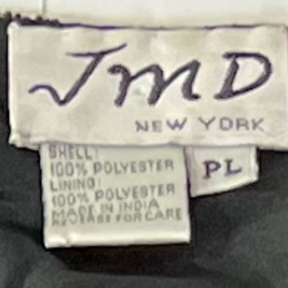 JMD New York Vintage Beaded Evening Open Jacket sz L Black Rich Grandma Sparkle - Picture 9 of 9